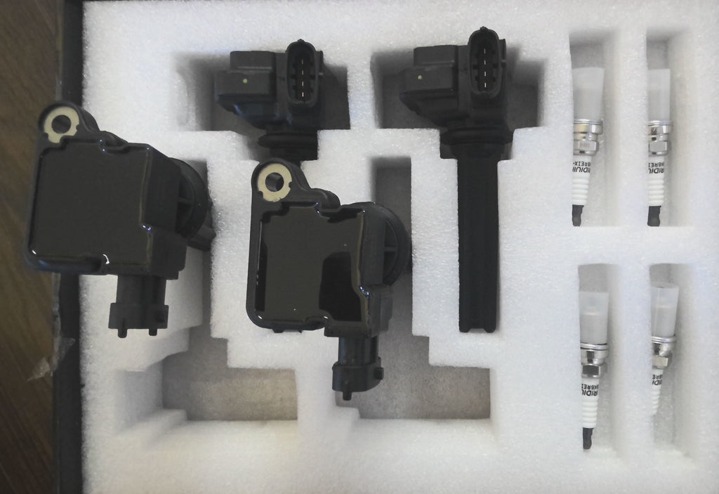 4 Ignition Coils w/4 Iridium Spark Plug Coils pack